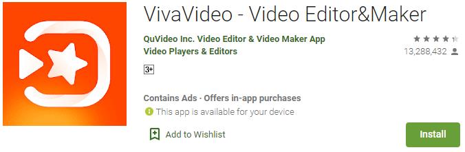 viva video, video editor and maker