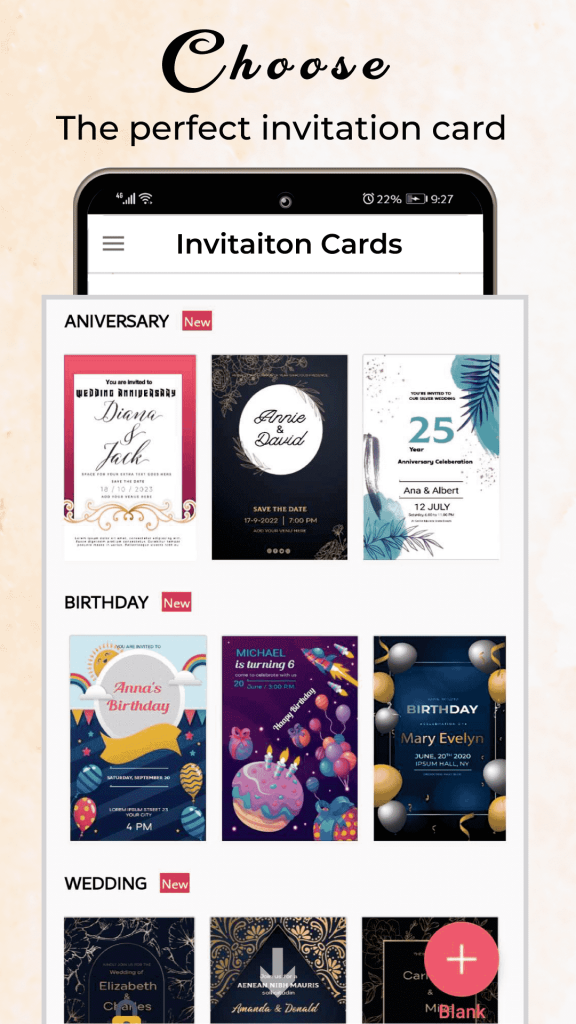 Choose The perfect invitation cards