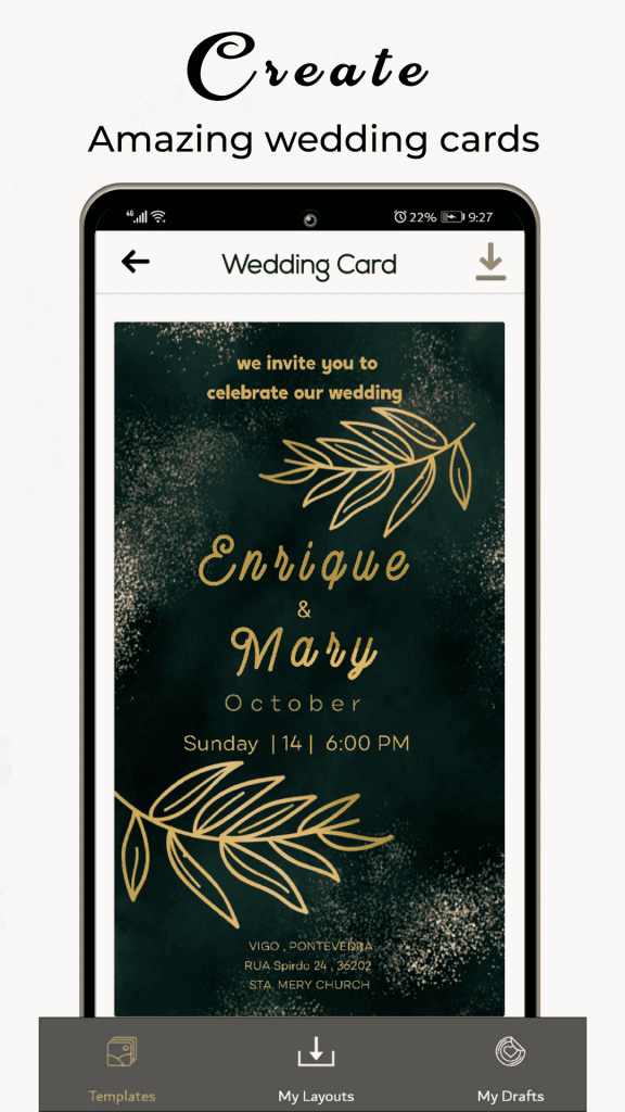 Create Amazing wedding cards
