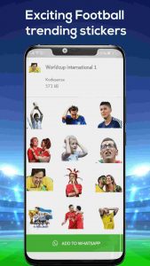 exciting football trending stickers